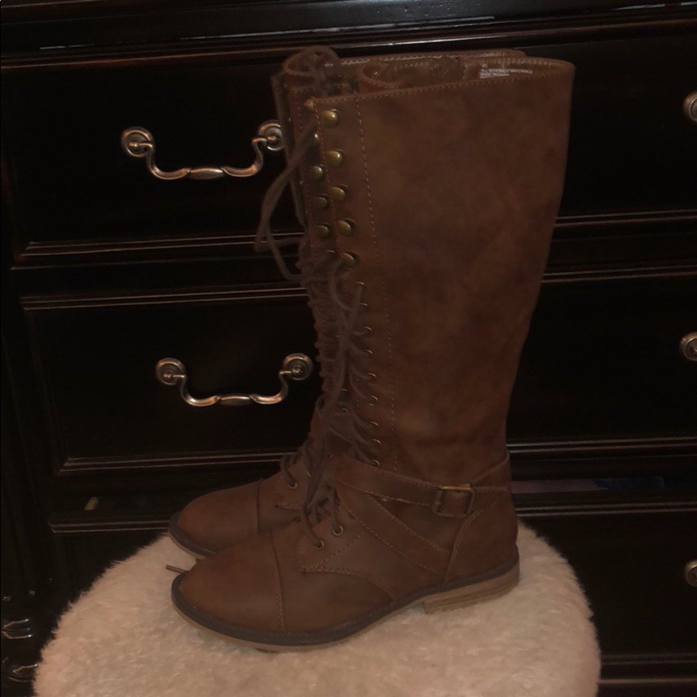 Mossimo Tall Brown Lace up Boots